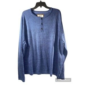 Joseph Abboud Men’s Blue Merino Wool Blend Knit Sweater Pullover XXL NWT